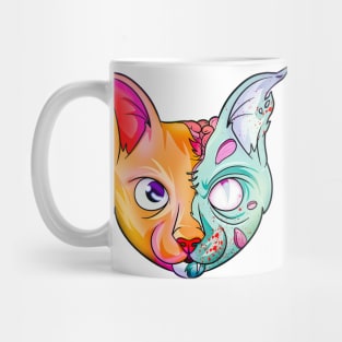 Undead Kitty Cat Zombie Mug